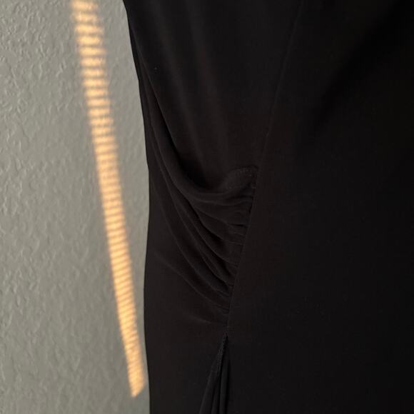 ONYX NITE Floor Length Evening Dress Blk Sz 12 Racy Sexy Party Date Night Dance - Picture 4 of 9